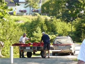 Bjørn Eidsvåg og Lisa Nilsson i Fred. Olsen parken 31. juli 2008