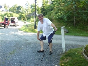 Bjørn Eidsvåg og Lisa Nilsson i Fred. Olsen parken 31. juli 2008