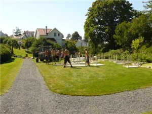 Bjørn Eidsvåg og Lisa Nilsson i Fred. Olsen parken 31. juli 2008