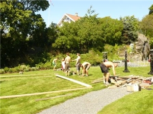 Bjørn Eidsvåg og Lisa Nilsson i Fred. Olsen parken 31. juli 2008