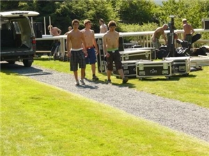 Bjørn Eidsvåg og Lisa Nilsson i Fred. Olsen parken 31. juli 2008