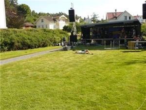 Bjørn Eidsvåg og Lisa Nilsson i Fred. Olsen parken 31. juli 2008