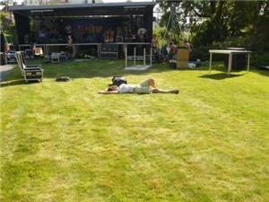 Bjørn Eidsvåg og Lisa Nilsson i Fred. Olsen parken 31. juli 2008