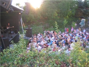 Bjørn Eidsvåg og Lisa Nilsson i Fred. Olsen parken 31. juli 2008