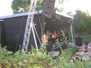 Bjørn Eidsvåg og Lisa Nilsson i Fred. Olsen parken 31. juli 2008