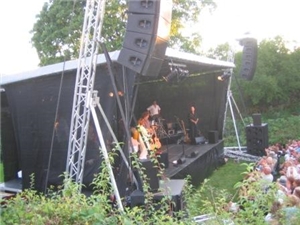 Bjørn Eidsvåg og Lisa Nilsson i Fred. Olsen parken 31. juli 2008